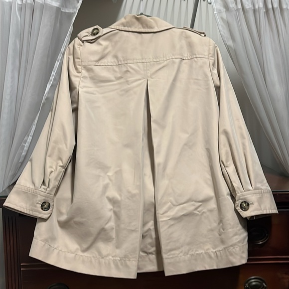 Host Pick Loft Women's Size 4 Petite Tan Pea Coat W/Pockets - Picture 12 of 15